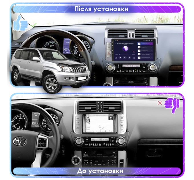 Штатна магнітола Toyota Land Cruiser Prado 150 2013-2017 Element 2/32 4G