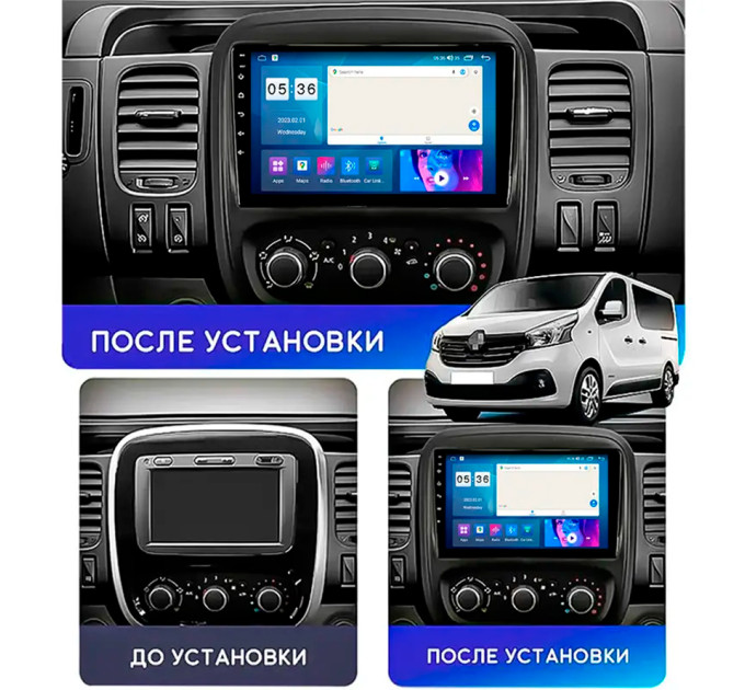 Штатна магнітола Renault Trafic 2014-2021 Element Prime 4/64 CarPlay 4G
