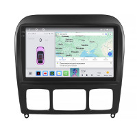 Штатная магнитола Element для Mercedes-Benz S-Класс IV (W220) 1998-2005 экран 9" 4/64 QLED CarPlay 4G Wi-Fi GPS 360 Prime