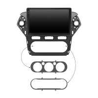 Штатная магнитола Element для Ford Mondeo IV Рестайлинг 2010-2014 экран 10" 4/64 QLED CarPlay 4G Wi-Fi GPS 360 Prime