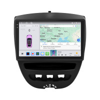 Штатная магнитола Element для Peugeot 107 I Рестайлинг 2 2012-2014 экран 10" 4/64 QLED CarPlay 4G Wi-Fi GPS 360 Prime