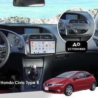 Штатная магнитола Element для Honda Civic Type R VIII Рестайлинг 2008-2011 экран 9" 4/64 QLED CarPlay 4G Wi-Fi GPS 360 Prime