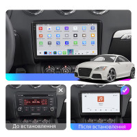 Штатная магнитола Element для Audi TT II (8J) Рестайлинг 2010-2014 экран 9" 4/64 QLED CarPlay 4G Wi-Fi GPS 360 Prime