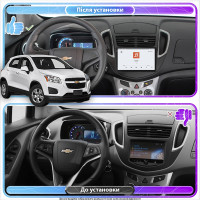 Штатная магнитола Element для Chevrolet Trax I 2013-2017 экран 9" 4/64 QLED CarPlay 4G Wi-Fi GPS 360 Prime