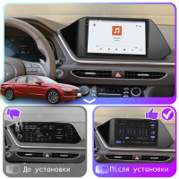Штатная магнитола Element для Hyundai Sonata VIII (DN8) 2019-2020 экран 10" 4/64 QLED CarPlay 4G Wi-Fi GPS 360 Prime