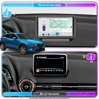 Штатная магнитола Element для Mazda CX-3 I 2015-2018 экран 9" 4/64 QLED CarPlay 4G Wi-Fi GPS 360 Prime