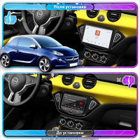 Штатная магнитола Element для Opel Adam I 2013-2019 экран 9" 4/64 QLED CarPlay 4G Wi-Fi GPS 360 Prime