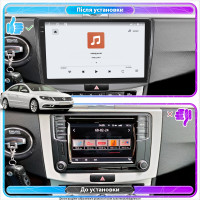 Штатная магнитола Element для Volkswagen Passat CC I Рестайлинг 2012-2017 экран 10" 4/64 QLED CarPlay 4G Wi-Fi GPS 360 Prime