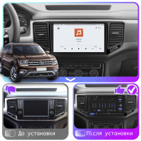 Штатная магнитола Element для Volkswagen Teramont I Рестайлинг 2021-н.в. экран 10" 4/64 QLED CarPlay 4G Wi-Fi GPS 360 Prime