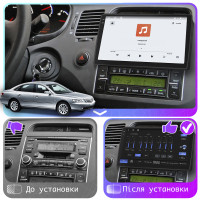 Штатная магнитола Element для Hyundai Grandeur IV 2005-2009 экран 9" 4/64 QLED CarPlay 4G Wi-Fi GPS 360 Prime