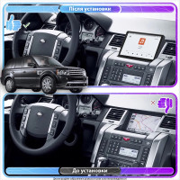 Штатная магнитола Element для Land Rover Range Rover Sport I 2005-2009 экран 9" 4/64 QLED CarPlay 4G Wi-Fi GPS 360 Prime