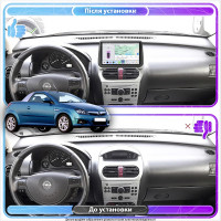 Штатная магнитола Element для Opel Tigra B 2004-2009 экран 9" 4/64 QLED CarPlay 4G Wi-Fi GPS 360 Prime