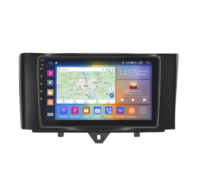 Штатна магнітола Smart Fortwo 2007-2015 Element Prime 4/64 4G CarPlay