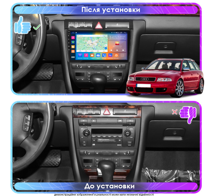 Штатна магнітола Audi RS 6 (C5) 2002-2006 Element Prime 2/32 4G CarPlay