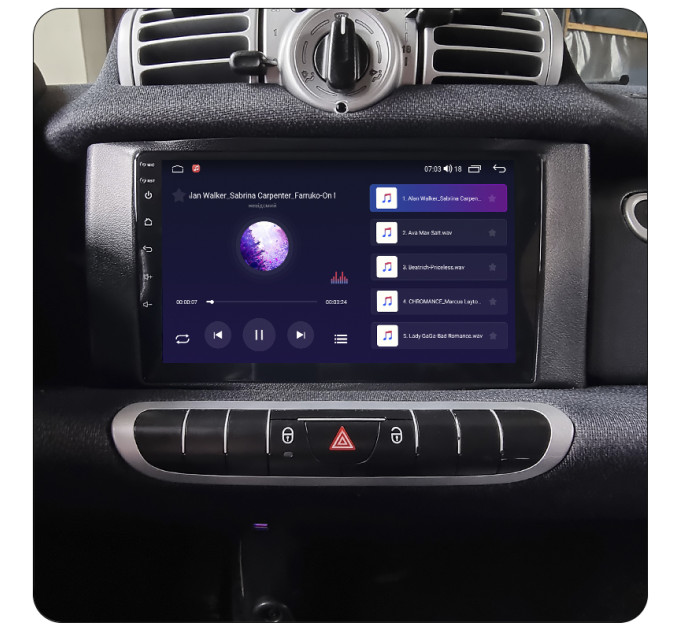 Штатна магнітола Smart Fortwo 2007-2015 Element Prime 4/64 4G CarPlay
