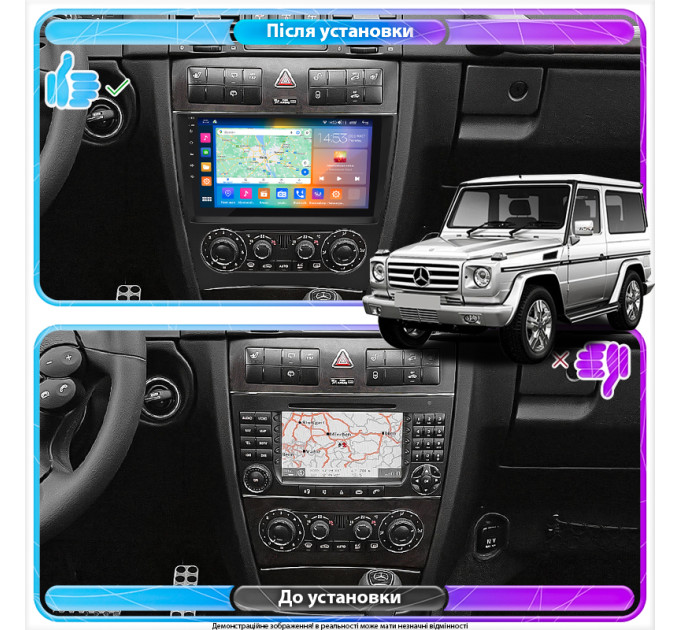 Штатна автомагнітола Mercedes-Benz G-Клас (W463) 2008-2012 Element Prime 2/32 CarPlay 4G
