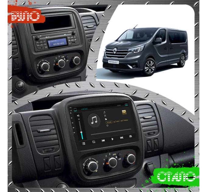Штатна магнітола Renault Trafic 2021- Element 4/64 4G CarPlay