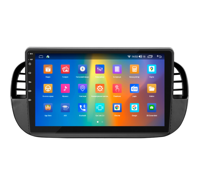Штатна магнітола Fiat 500 2007-2015 Element Prime 4/64 CarPlay 4G