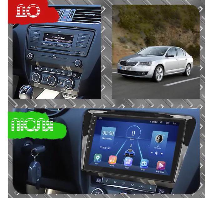 Штатна магнітола Skoda Octavia A7 2013-2017 Element Prime 4/64 CarPlay 4G