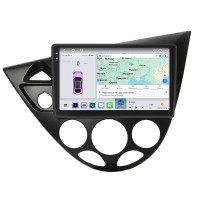 Штатная магнитола Element для Ford Focus I (North America) 1999-2004 экран 9" 4/64 QLED CarPlay 4G Wi-Fi GPS 360 Prime