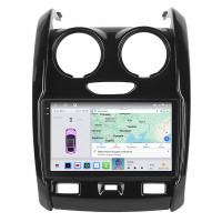 Штатная магнитола Element для Dacia Duster II 2017-2021 экран 9" 4/64 QLED CarPlay 4G Wi-Fi GPS 360 Prime