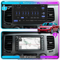 Штатная магнитола Element для Kia Magentis II Рестайлинг 2008-2010 экран 9" 4/64 QLED CarPlay 4G Wi-Fi GPS 360 Prime