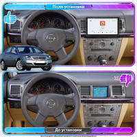 Штатная магнитола Element для Opel Vectra C 2002-2005 экран 9" 4/64 QLED CarPlay 4G Wi-Fi GPS 360 Prime