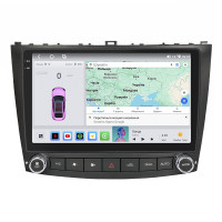 Штатная магнитола Element для Lexus IS II 2005-2008 экран 10" 4/64 QLED CarPlay 4G Wi-Fi GPS 360 Prime