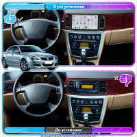 Штатная магнитола Element для Brilliance M2 (BS4) I Рестайлинг 2010-2012 экран 9" 4/64 QLED CarPlay 4G Wi-Fi GPS 360 Prime