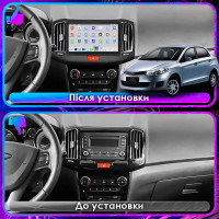 Штатная магнитола Element для Chery Bonus (A13) 2011-2014 экран 10" 4/64 QLED CarPlay 4G Wi-Fi GPS 360 Prime