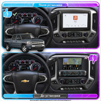Штатная магнитола Element для Chevrolet Silverado III (K2XX) Рестайлинг 2015-2019 экран 10" 4/64 QLED CarPlay 4G Wi-Fi GPS 360 Prime