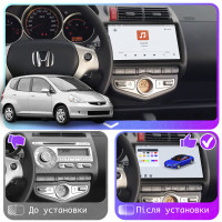 Штатная магнитола Element для Honda Fit I Auto AC 2001-2008 экран 9" 4/64 QLED CarPlay 4G Wi-Fi GPS 360 Prime