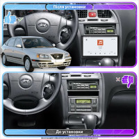Штатная магнитола Element для Hyundai Elantra III (XD2) Рестайлинг 2003-2010 экран 9" 4/64 QLED CarPlay 4G Wi-Fi GPS 360 Prime