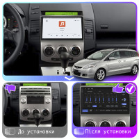 Штатная магнитола Element для Mazda Premacy II (CR) Рестайлинг 2007-2010 экран 9" 4/64 QLED CarPlay 4G Wi-Fi GPS 360 Prime