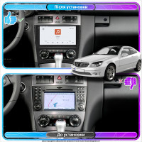 Штатная магнитола Element для Mercedes-Benz C-Класс II (W203) Рестайлинг 2004-2008 экран 9" 4/64 QLED CarPlay 4G Wi-Fi GPS 360 Prime