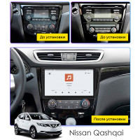 Штатная магнитола Element для Nissan Qashqai II Рестайлинг 2017-н.в. экран 10" 4/64 QLED CarPlay 4G Wi-Fi GPS 360 Prime
