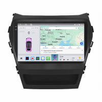 Штатная магнитола Element для Hyundai Santa Fe III Рестайлинг 2015-2018 экран 9" 4/64 QLED CarPlay 4G Wi-Fi GPS 360 Prime