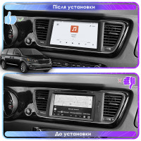 Штатная магнитола Element для Kia Sedona III 2014-2021 экран 9" 4/64 QLED CarPlay 4G Wi-Fi GPS 360 Prime