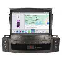 Штатная магнитола Element для Lexus LX III Рестайлинг 2012-2015 экран 9" 4/64 QLED CarPlay 4G Wi-Fi GPS 360 Prime