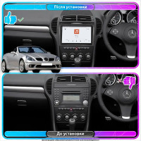 Штатная магнитола Element для Mercedes-Benz SLK-Класс II (R171) Рестайлинг 2008-2011 экран 9" 4/64 QLED CarPlay 4G Wi-Fi GPS 360 Prime