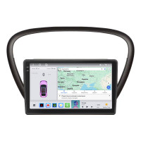 Штатная магнитола Element для Peugeot 607 I Рестайлинг 2004-2010 экран 9" 4/64 QLED CarPlay 4G Wi-Fi GPS 360 Prime