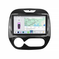 Штатная магнитола Element для Renault Captur I Рестайлинг 2017-2019 экран 9" 4/64 QLED CarPlay 4G Wi-Fi GPS 360 Prime