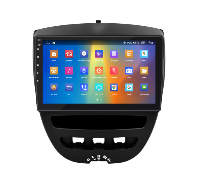 Штатна магнітола Citroen C1 2008-2012 Element Prime 4/64 4G CarPlay