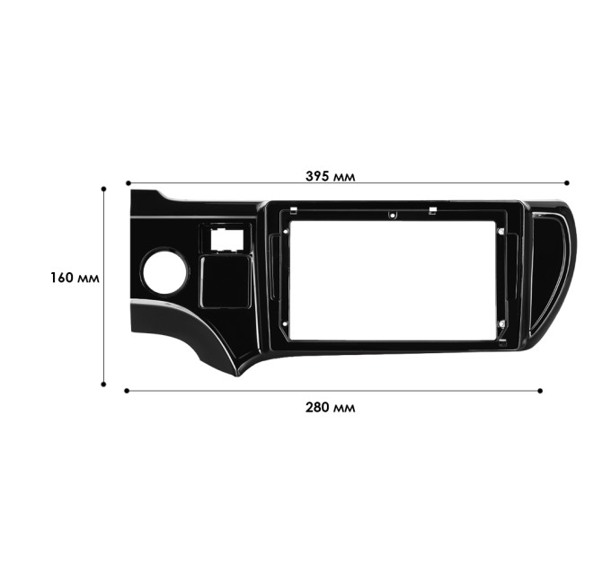 Перехідна рамка Toyota Aqua 2011-2017 (6923)