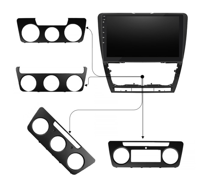 Штатна магнітола Skoda Octavia A5 2008-2013 Element Prime 4/64 CarPlay 4G