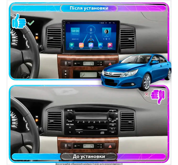 Штатна магнітола BYD F3 2012-2018 Element 6/128 4G CarPlay