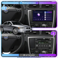 Штатная магнитола Element для Volvo S60 I Рестайлинг 2004-2009 экран 9" 4/32Gb 4G Wi-Fi GPS Top