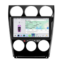 Штатная магнитола Element для Mazda 6 I (GG) Рестайлинг 2005-2008 экран 9" 4/64 QLED CarPlay 4G Wi-Fi GPS 360 Prime