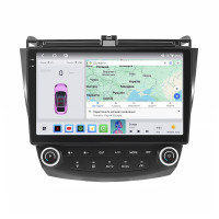 Штатная магнитола Element для Honda Accord VII Рестайлинг 2005-2008 экран 10" 4/64 QLED CarPlay 4G Wi-Fi GPS 360 Prime
