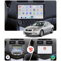 Штатная магнитола Element для Honda Accord VII Рестайлинг 2005-2008 экран 10" 4/64 QLED CarPlay 4G Wi-Fi GPS 360 Prime